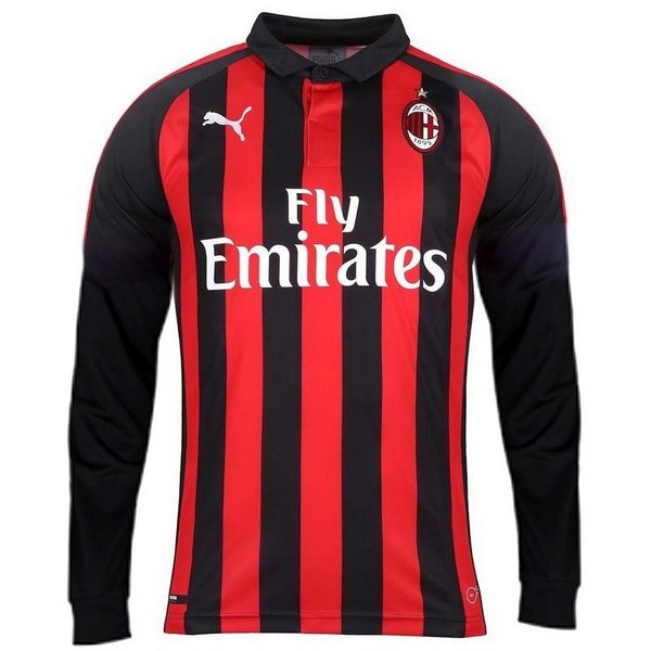 Camiseta AC Milan Primera equipación ML 2018-2019 Rojo